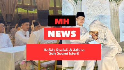 Hafidz Roshdi & Athira Selamat Berkahwin! Sedondon Pakai Putih...