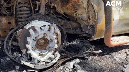 Burnt out car Dec 2023