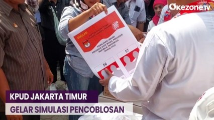 KPUD Jakarta Timur Gelar Simulasi Pencoblosan Pemilu 2024