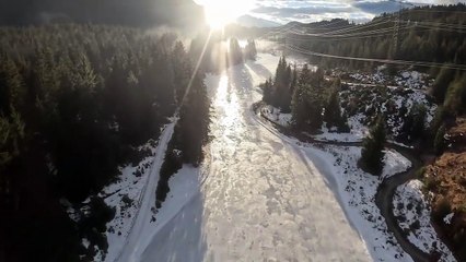 Flying over an Mystical Forest _ Cinematic Drone Video and Relaxing Music 4k