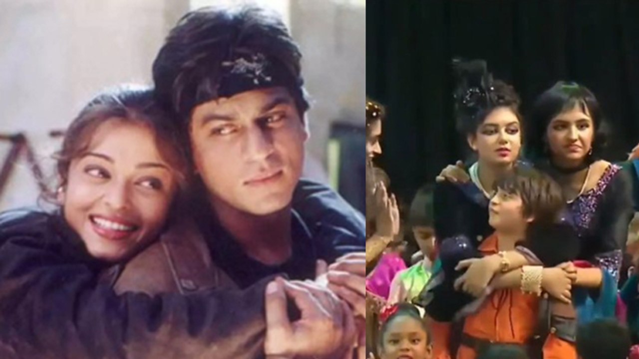Aaradhya Bachchan AbRam Hugs School Annual Function Inside Video,Aishwarya-Shah Rukh Khan जैसे...