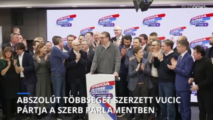 Vucic pártja abszolút többséget szerzett a szerb parlamentben