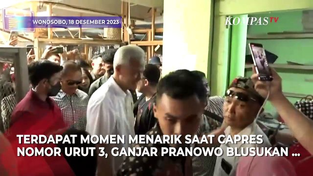 Momen Kocak Ganjar Pranowo Dipalak Anak Kecil saat Blusukan ke Pasar Wonosobo