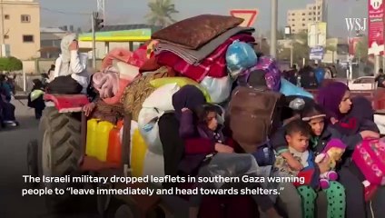 Download Video: Palestinians Flee Southern Gaza as Israel-Hamas Fighting Resumes _ WSJ News