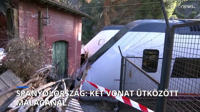 Két vonat ütközött Malagánál