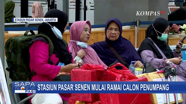 Stasiun Pasar Senen dan Stasiun Gubeng Mulai Dipadati Calon Penumpang Jelang Libur Nataru