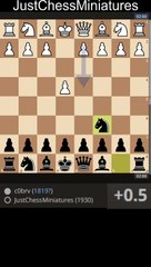 White blunders checkmate in two. Schliemann Defense