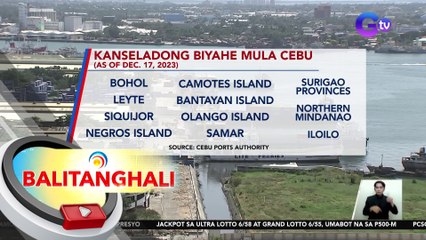 PCG-7: 11 na biyahe mula Cebu, kanselado dahil sa Bagyong Kabayan | BT