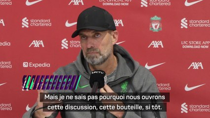 Klopp ne comprend pas pourquoi on lui parle de course au titre dès décembre