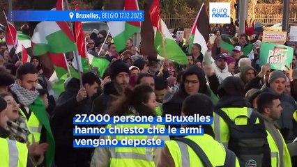 Télécharger la video: Manifestazioni pro-Palestina in tutta Europa per chiedere il cessate il fuoco a Gaza