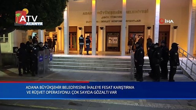 Adana Büyükşehir Belediyesine ihaleye fesat karıştırma ve rüşvet operasyonu: Çok sayıda gözaltı var