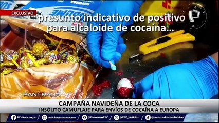 ¡Exclusivo! Campaña navideña de la coca: insólito camuflaje para envíos de cocaína a Europa