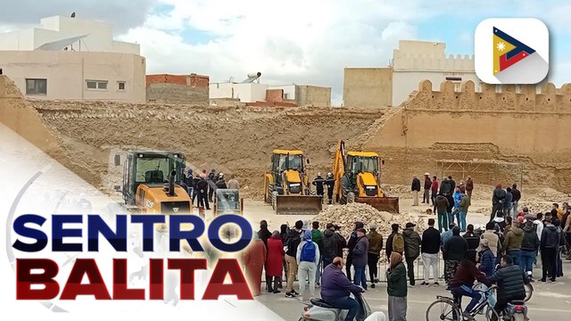 Tatlo patay matapos mabagsakan ng gumuhong bahagi ng makasaysayang pader sa Tunisia