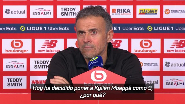 Los 10 segundos de silencio de Luis Enrique cuando le preguntan por Mbappé