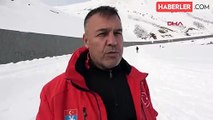 Bitlis'te kayaklı koşu sporcuları Nemrut Dağı'nda antrenman yapıyor