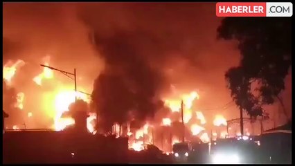 Gine'nin başkenti Konakri'deki bir petrol terminalinde meydana gelen patlamada en az 8 kişi öldü