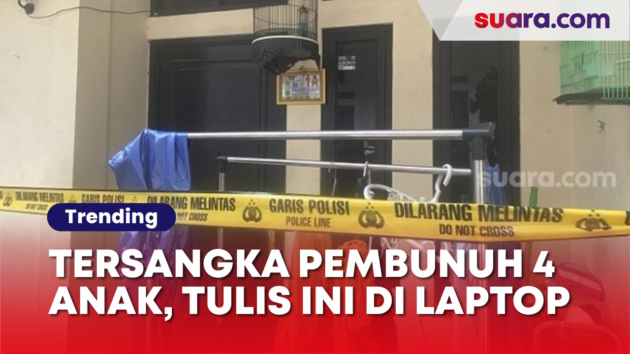 Panca Pembunuh Empat Anak Kandung di Jagakarsa Ternyata Tulis Sebuah Pesan di Laptop, Ini Isinya