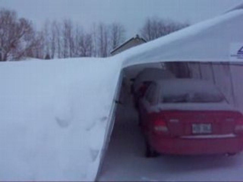 Tempête au Quebec 9mars 2008