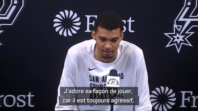 Spurs - Wembanyama : J'adore la façon de jouer d'Antetokounmpo