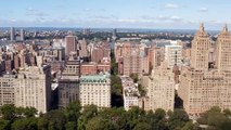 Buildings along Central Park in New York City.