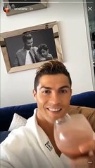 رونالدو يشرب شراب شوكولاتة بجودة عالية 🍫