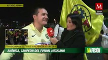 La afición americanista vive la gran final desde las afueras del estadio Azteca