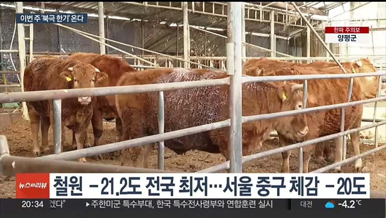 서울 체감 -20도 초강력 한파…'북극 냉기'도 내려온다