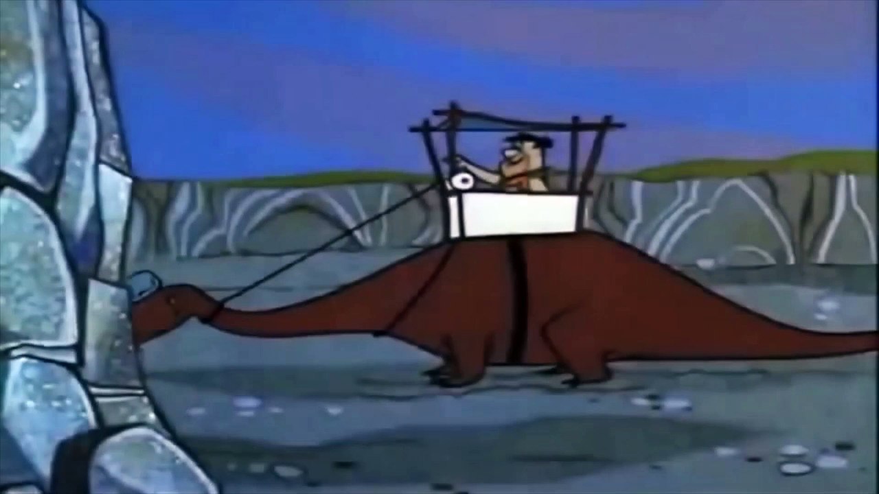 Fred Flintstone dies but the scream is from the Caution Video logo ...