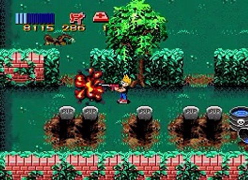 Zombies Ate My Neighbors (SNES/1993) (Gameplay)