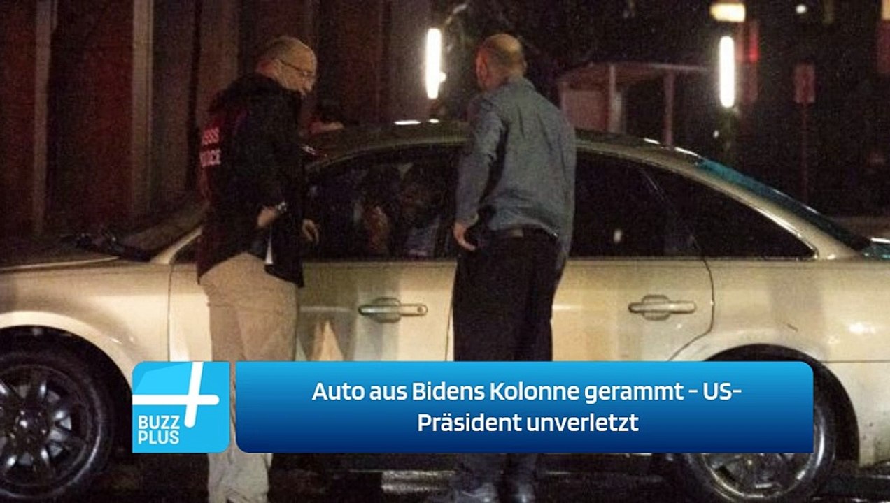 Auto aus Bidens Kolonne gerammt - US-Präsident unverletzt
