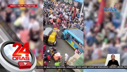Pumutok umanong wire sa drinking fountain sa isang mall, nagdulot ng takbuhan at tulakan sa Divisoria | 24 Oras