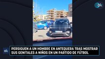 Persiguen a un hombre en Antequera tras mostrar sus genitales a niños en un partido de fútbol