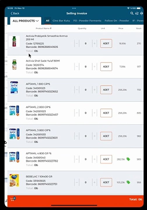 15-Satış-Faturası-Oluşturma-Ürün-Listesi