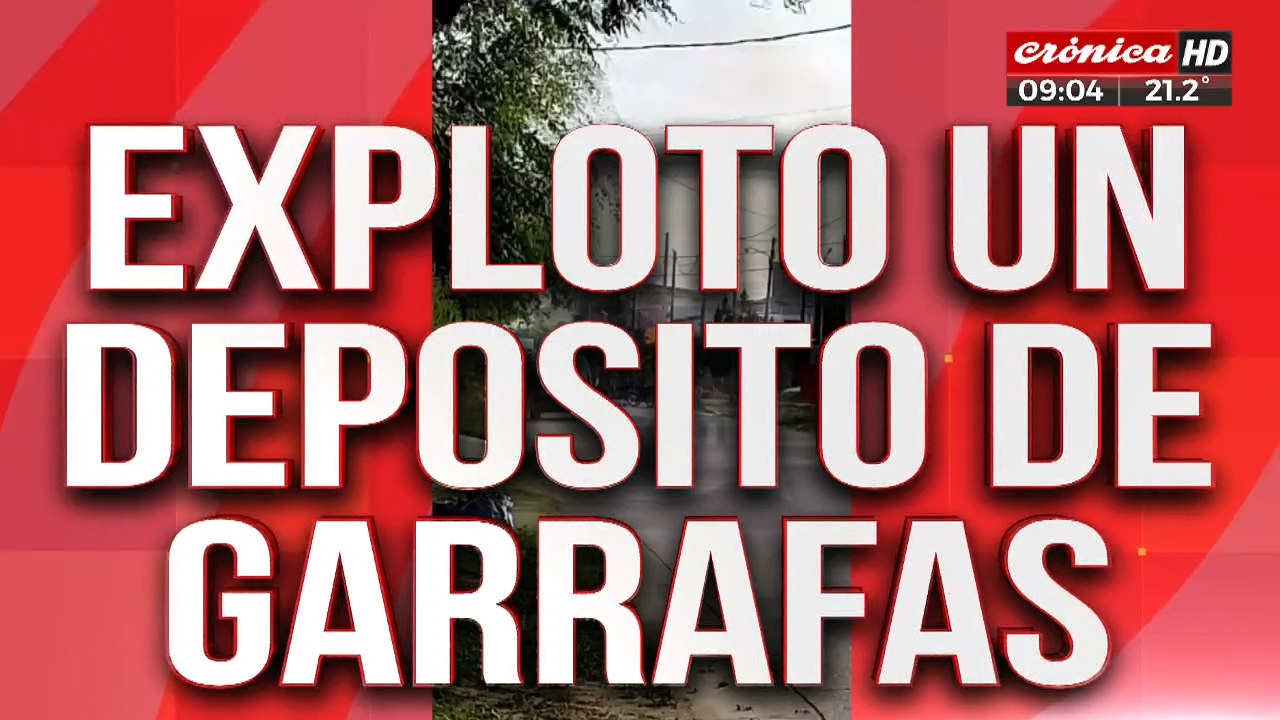 Impresionante video muestra explosión en depósito de garrafas