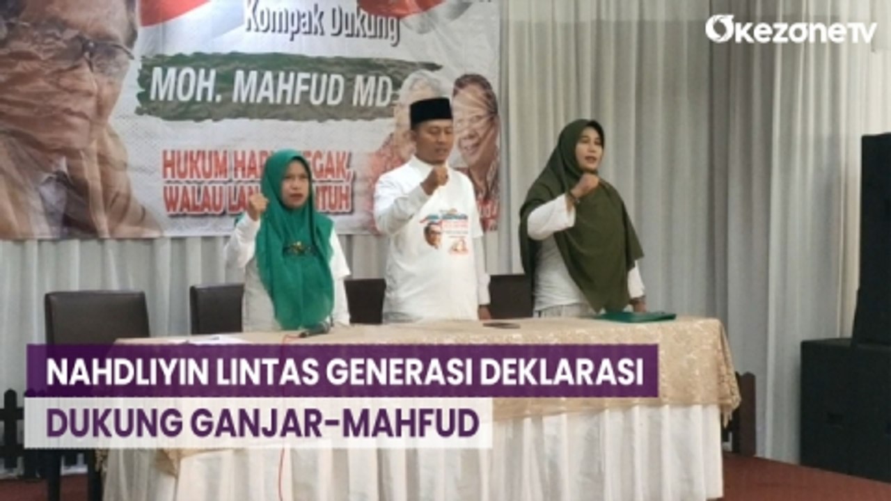 Nahdliyin Lintas Generasi Deklarasi Dukung Ganjar-Mahfud,  Dinilai Mampu Tegakkan Hukum