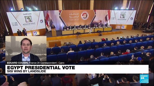 Egypt's Sisi wins re-election by landslide in presidential vote