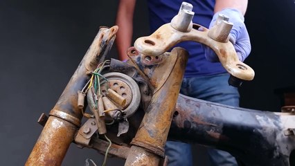 Full Restoration 40 Years Old ruined Classic Motorcycle