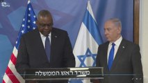 مؤتمر صحفي لرئيس الوزراء الإسرائيلي مع وزير الدفاع الأميركي
