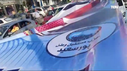 مسيرات واحتفالات ببورسعيد احتفالا بفوز الرئيس السيسي