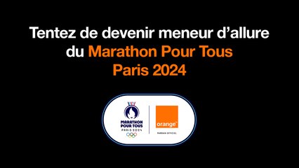 Devenez meneur d'allure pour le Marathon Pour Tous Paris 2024 - Orange