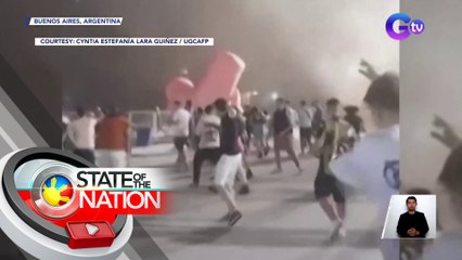 Party, binulabog ng malakas na hangin na dala ng bagyo | SONA