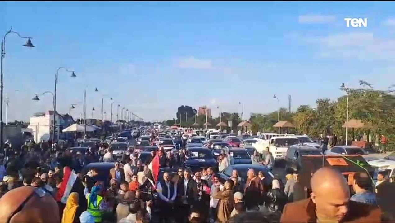 تخطت 1500 سيارة .....مستقبل وطن ينظم مسيرة حاشدة بالسيارات بمدينة طنطا