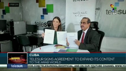 teleSUR signs agreement to expand its content to the Arab world