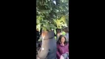 İstanbul Üniversitesi'nde yılbaşı ağacı süslemek isteyen öğrencilere özel güvenlikten sert müdahale!