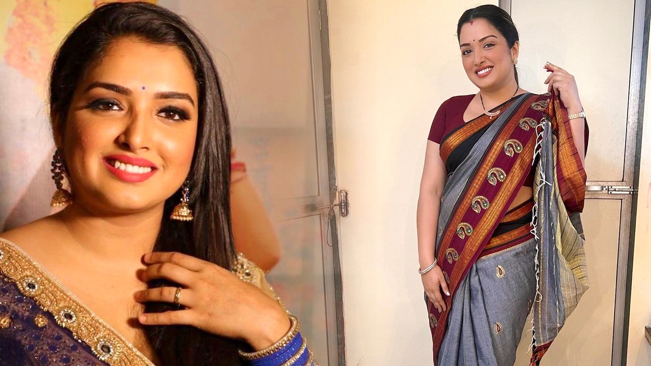 Amrapali Dubey ने दादी मां की साड़ी पहनकर की Biwi Ho To Aisi की शूटिंग
