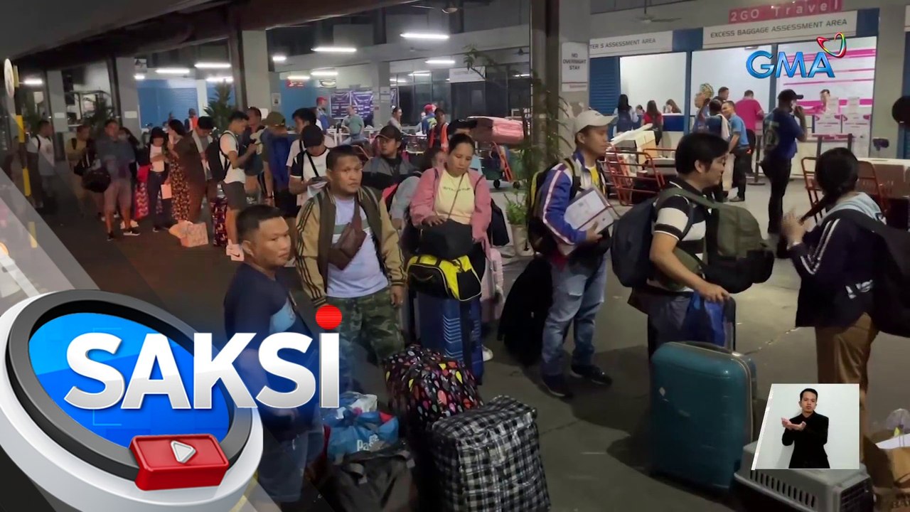 Mga pasaherong stranded sa Manila North Port, pinayagan nang bumiyahe | Saksi