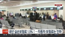 내년 실손보험료 1.5%↑…자동차 보험료는 인하