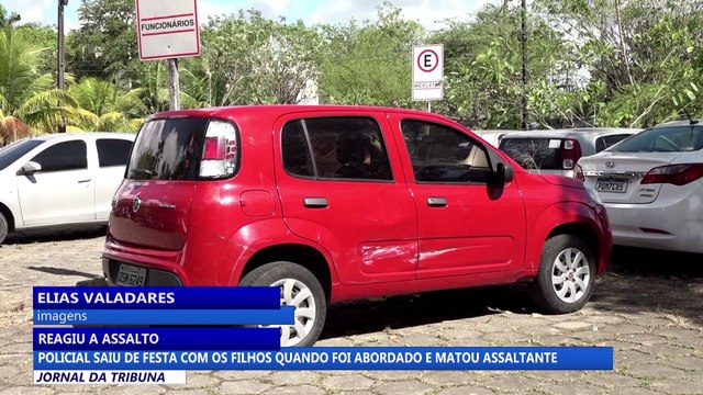 Policial saiu de festa com os filhos quando foi abordado e matou assaltante