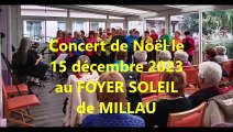 CONCERT DE NOEL AU FOYER SOLEIL 15 12 23