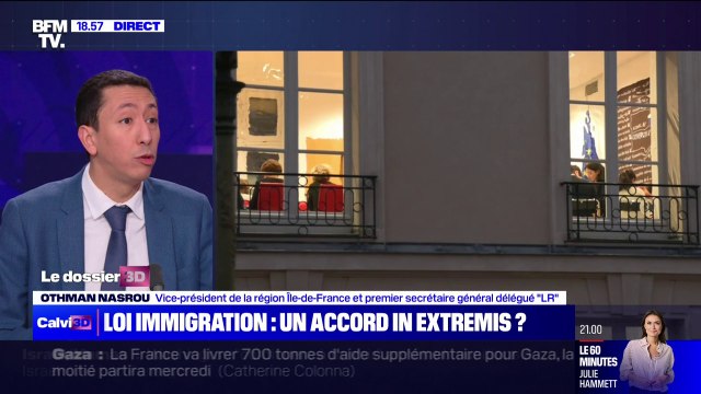 Projet de loi immigration: L'essentiel est qu'à la fin on ait un texte qui soit fidèle à nos convictions et utile pour le pays , affirme Othman Nasrou (LR)
